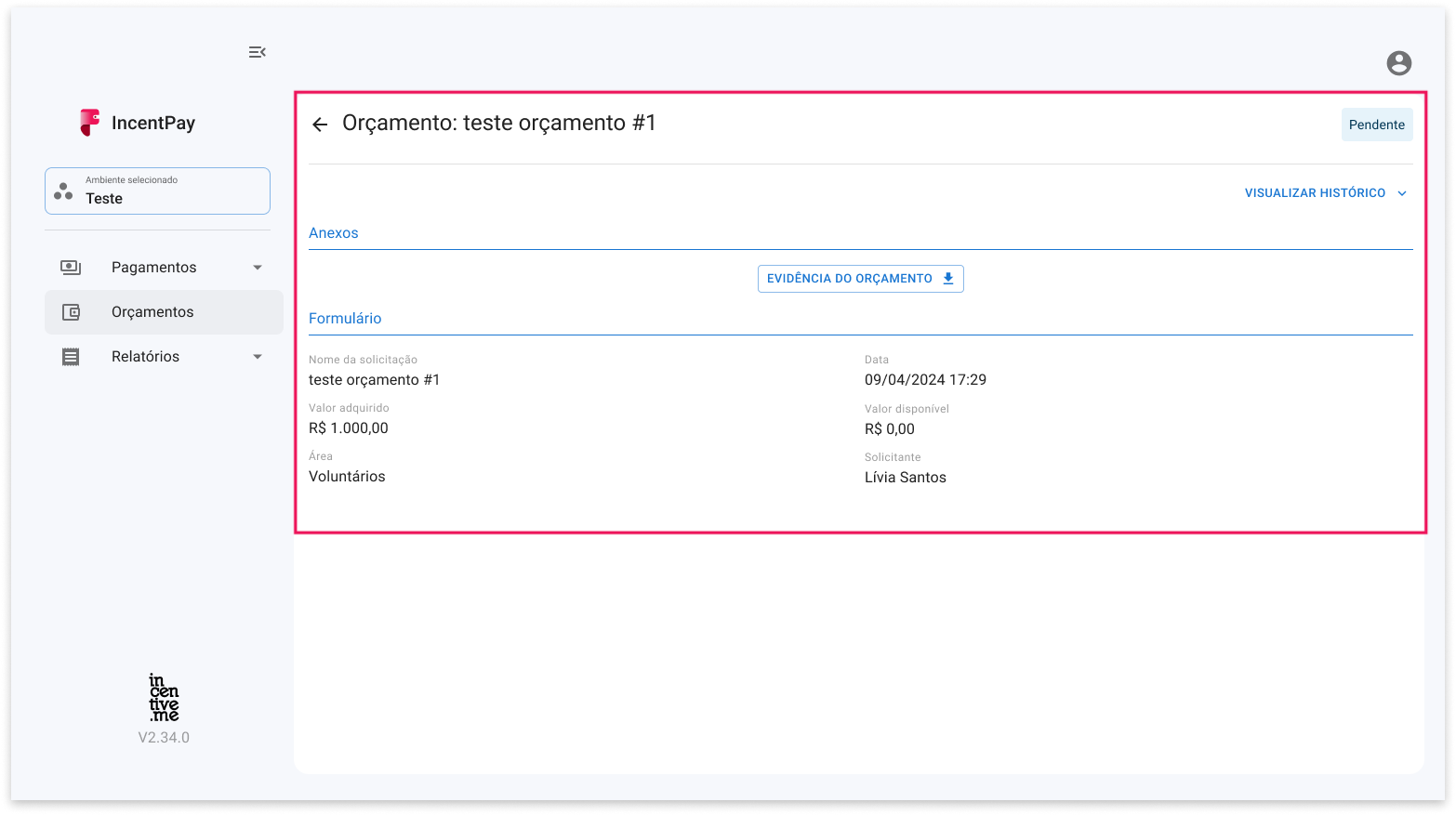 Orçamento